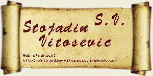 Stojadin Vitošević vizit kartica